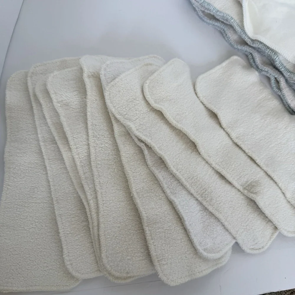 Lot 20 Cloth Diaper Inserts Thirsties Hemp Lighthouse Bamboo Cloth-eez Cotton